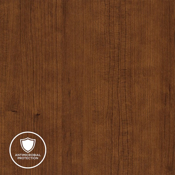 Wilsonart 3 in. x 5 in. Laminate Sheet Sample in Shaker Cherry with Premium Textured Gloss Finish