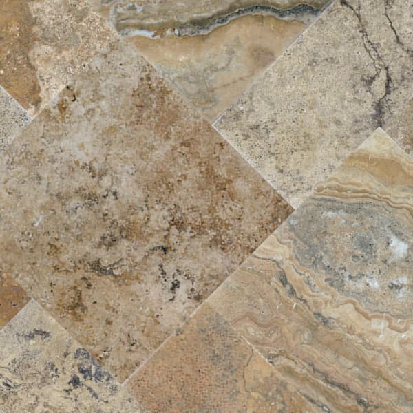 MSI Porcini Gold 10 Piece Tumbled Travertine Paver Tile Kit (10 Kit / 160 Sq. ft. / Pallet)