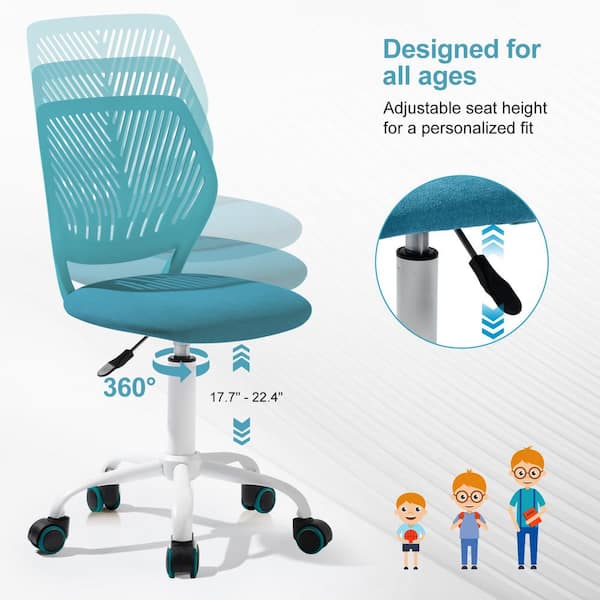 Homy Casa Carnation Fabric Ergonomic Swivel Task Chair in