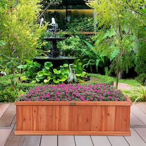Planter Flower Box For Garden Balcony Table Decoration with Water Latch Cover 