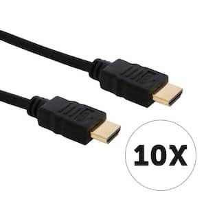 12 ft. HDMI v2.0 Cable with Ethernet in Black (10-Pack)