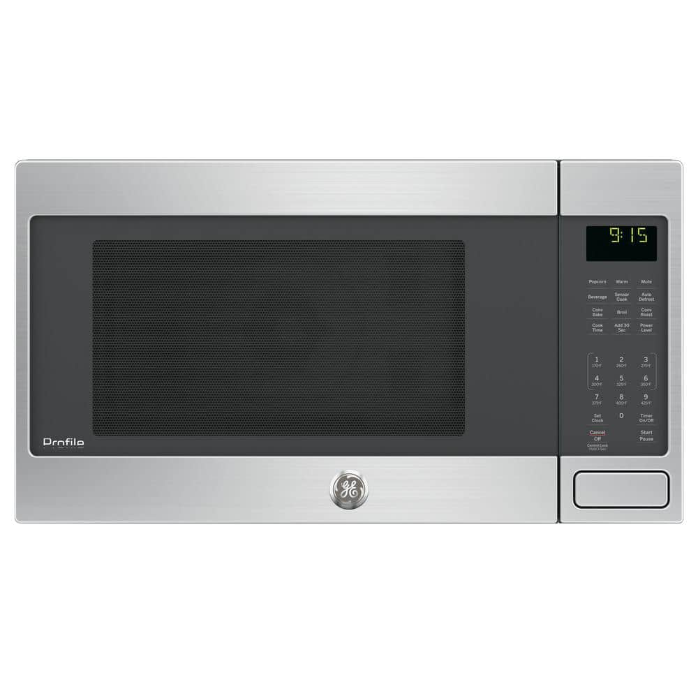 Profile 1.5 cu. ft. 1000-Watt Countertop Microwave in Stainless Steel with Convection Oven