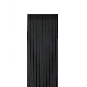 94.5 in. x 4.8 in. x 0.5 in. Acoustic Vinyl Wall Cladding Siding Board in Charcoal Grey Color (Set of 6-Piece)