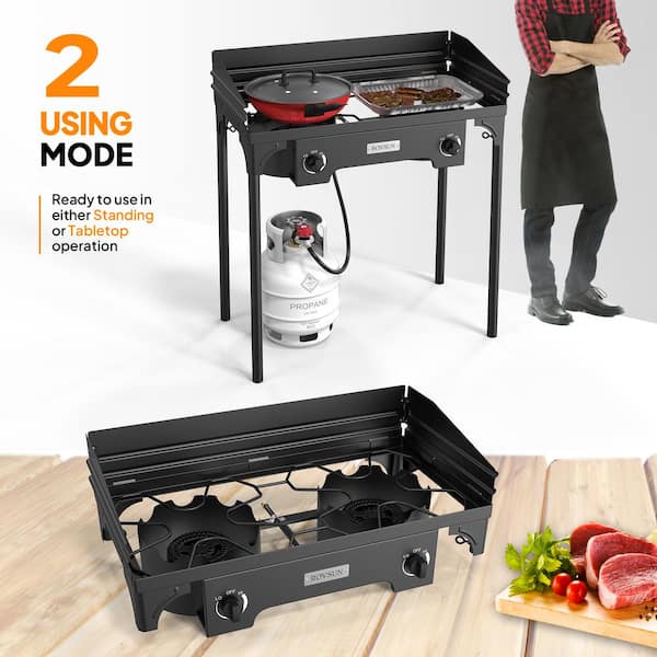 Camp Chef PRO 60X Deluxe 2 Burner Stove Cooking System PRO60X - The Home  Depot
