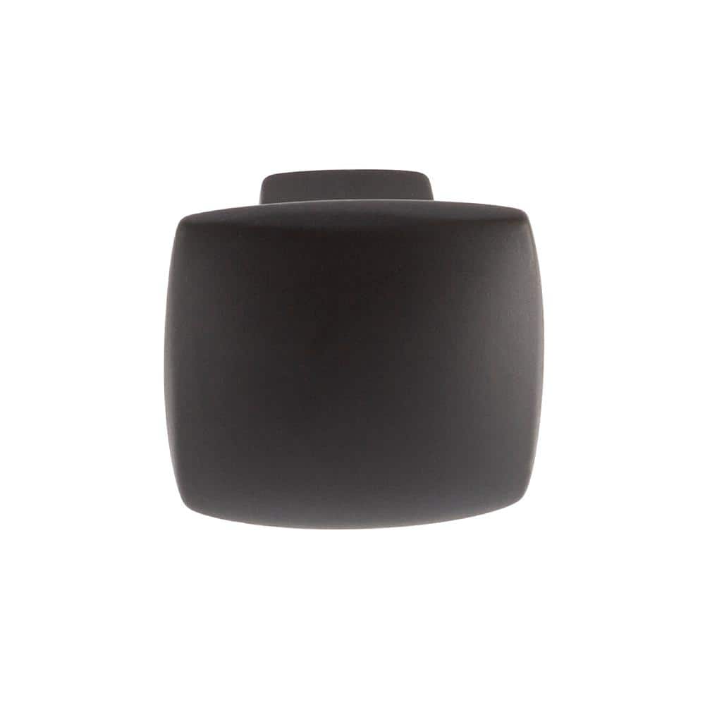 Boise Matte Black Square Cabinet Knob with Mounting Hardware