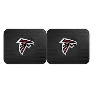 NFL Atlanta Falcons Black Heavy Duty 2-Piece 14 in. x 17 in. Vinyl Utility