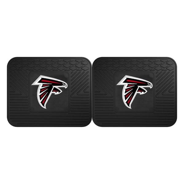 FANMATS NFL Atlanta Falcons Black Heavy Duty 2-Piece 14 in. x 17 in. Vinyl Utility