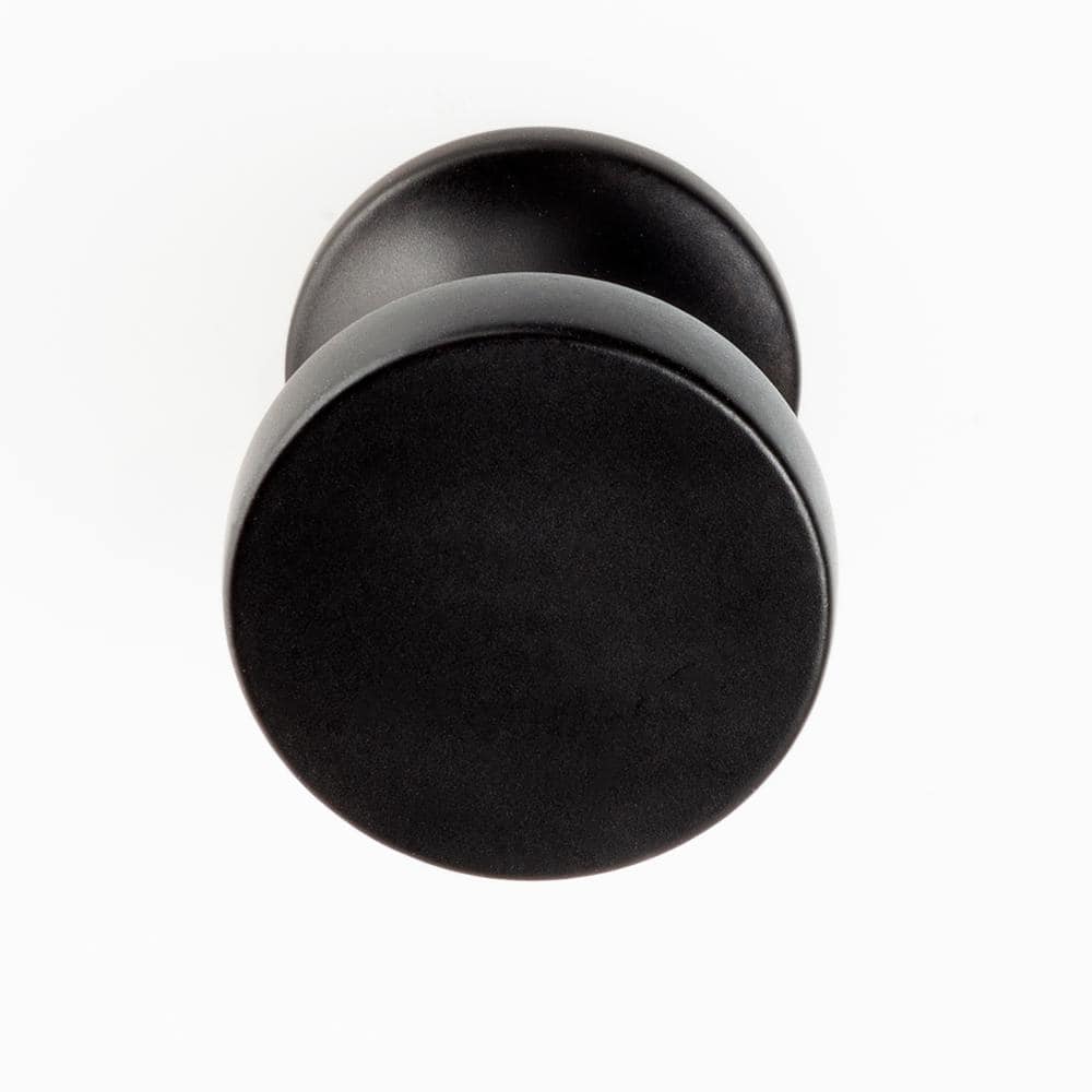 High Desert Matte Black Round Zinc Cabinet Knob Multipack