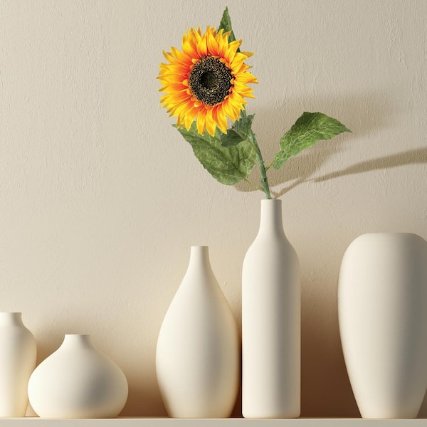 Regency International 34 in. Yellow Artificial SunFlower Stem