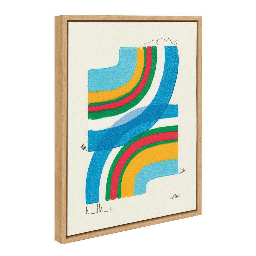 Amber Vittoria Colorful Geometric Abstract Canvas Art, 18x24