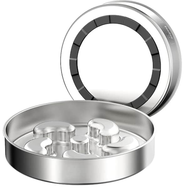 Unbranded Slow Feeder Dog Bowl 2.5 Cups Food-Grade Stainless Steel Non-Slip Heavy Duty for Medium Large Dogs to Slow Down Eating