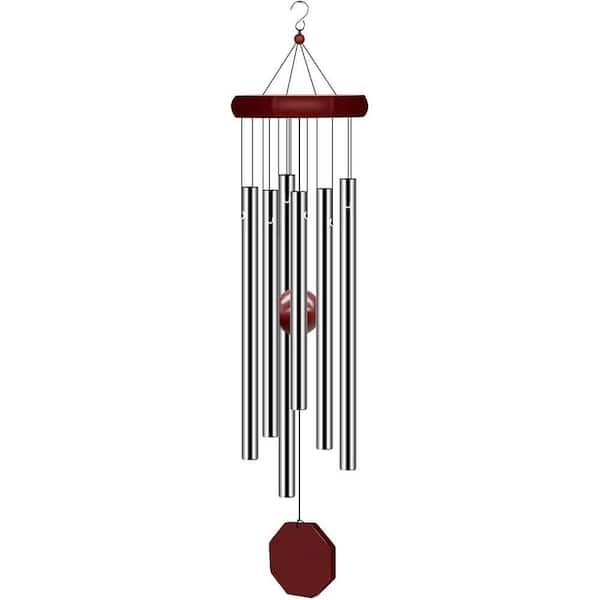 Memorial Wind Chimes Outdoor Large Deep Tone, Sympathy Wind-Chime Personalized with 6-Tuned Tubes, Garden Elegant Chime