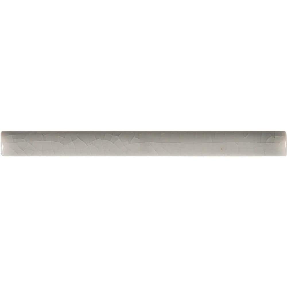 Morning Fog Quarter Round Molding 5/8 in. x 6 in. Glossy Ceramic Wall Tile (2.5 lin. ft./Case) price history on PriceWatchPro
