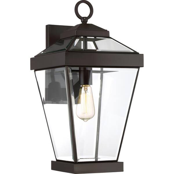 Quoizel Ravine 1-Light Bronze Outdoor Wall Lantern Sconce