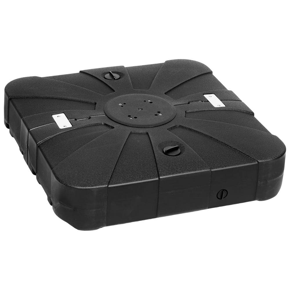 Black Heavy Duty Plastic Wheeled Patio Umbrella Stand, 33" x 33"