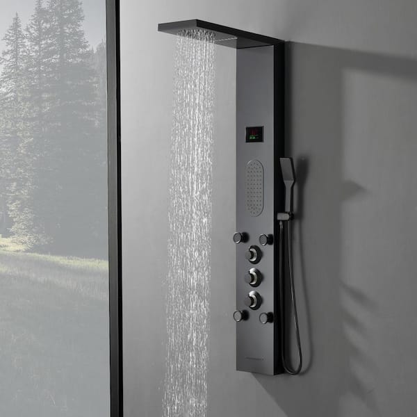 BWE 5-Jet Rainfall Shower Panel System with Rainfall Shower Head