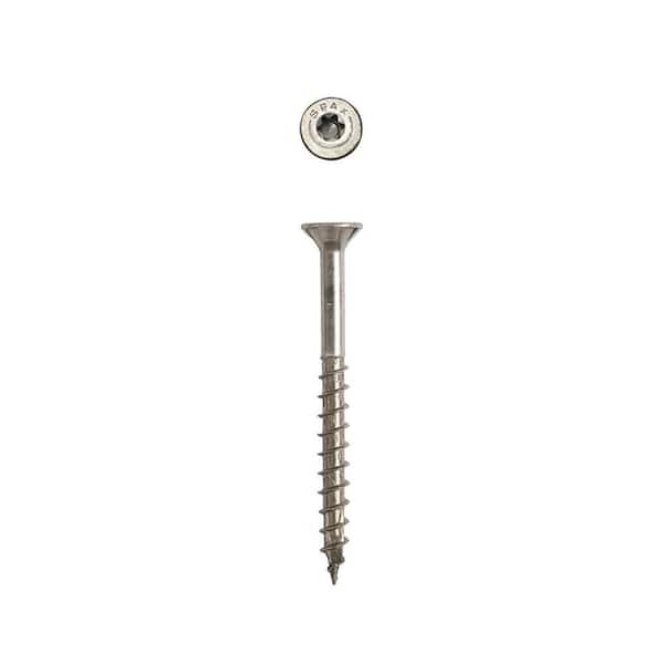 #8 x 2 in. Exterior Flat Head Deck Wood Screws Construction Torx T-Star Plus (154 Each) 1 LB Bit Included