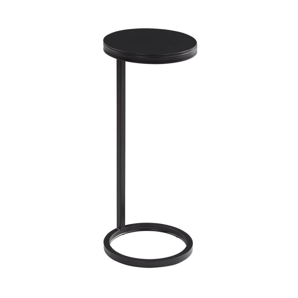 York 10 in. Diameter Antique Bronze Round Iron End Table - thumbnail 3