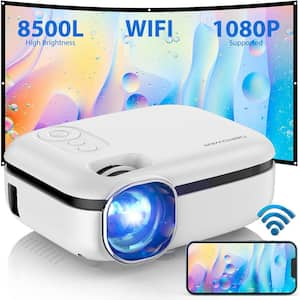 1920 x 1080 Full HD Supported, 240 Display Video Projector, Compatible w/Phone/TVStick/Laptop/PC/PS4, with 8500 Lumens