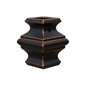 Stair Parts 1/2 in. Oil Rubbed Bronze Metal Knuckle Baluster Fitting for Stair Remodel