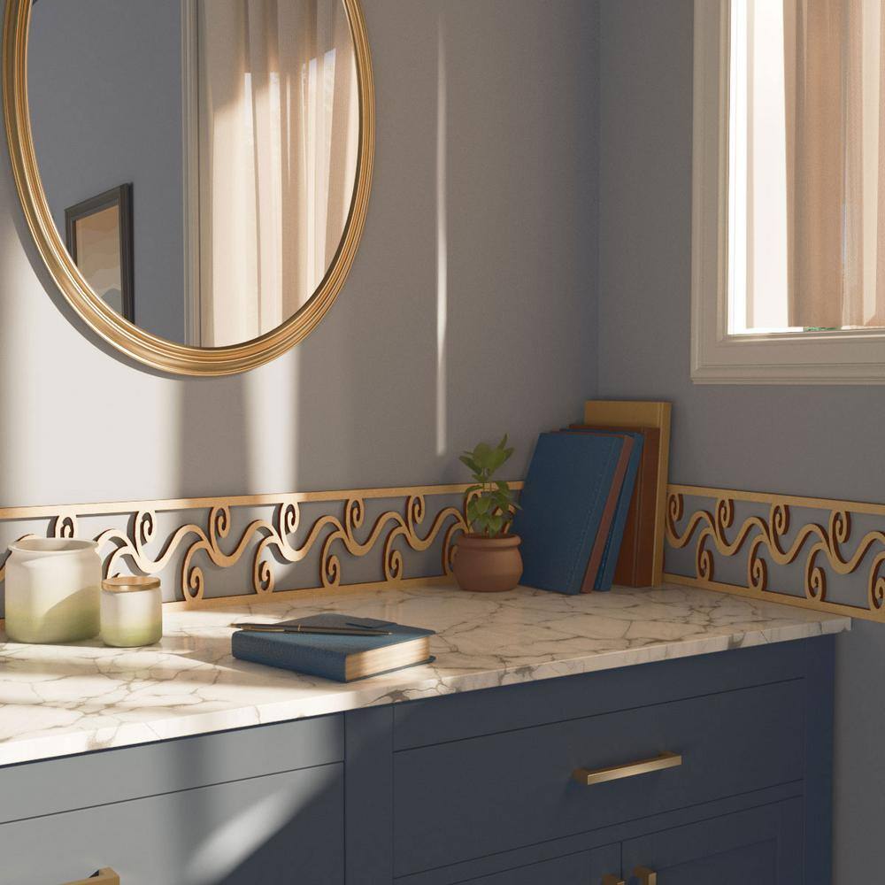 Tilden 46.5" Unfinished MDF Fretwork Crown Moulding