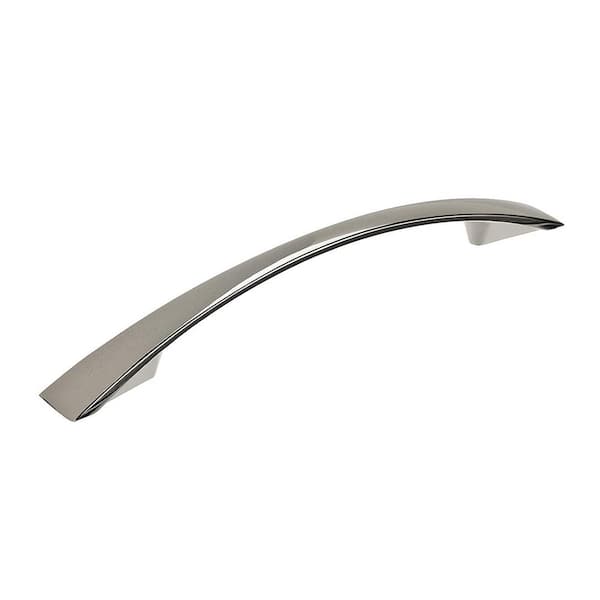 Richelieu Hardware Silverthorn Collection 5-1/16 in. (128 mm) Modern Polished Nickel Cabinet Arch Pull