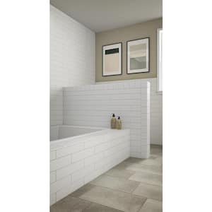 Daltile Bathroom Accessories Beige 4.75 in. x 6.44 in. Glossy Ceramic Wall Mounted Soap Dish Tile Trim (2.54 Sq. ft./Case), Brown