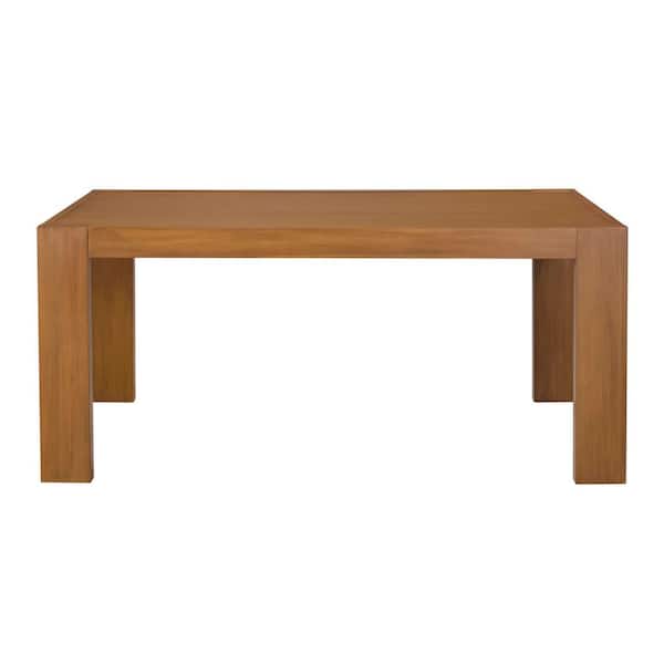 Riverton Patina Wood Finish 68 in. W x 38 in. D Dining Table with 4 Square Legs, Seats 4-6