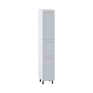 Cumberland Light Gray Shaker Assembled Pantry Kitchen Cabinet (15 in. W x 89.5 in. H x 24 in. D)