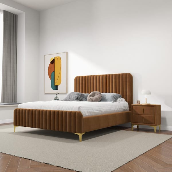 Brown deals queen bed