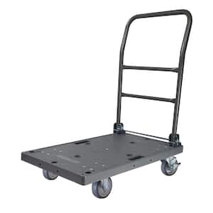 500 lbs. Capacity DIY Easy-Move Foldable Push Cart Platform Truck with 4 in. Thermoplastic Swivel Non-Marking Caster
