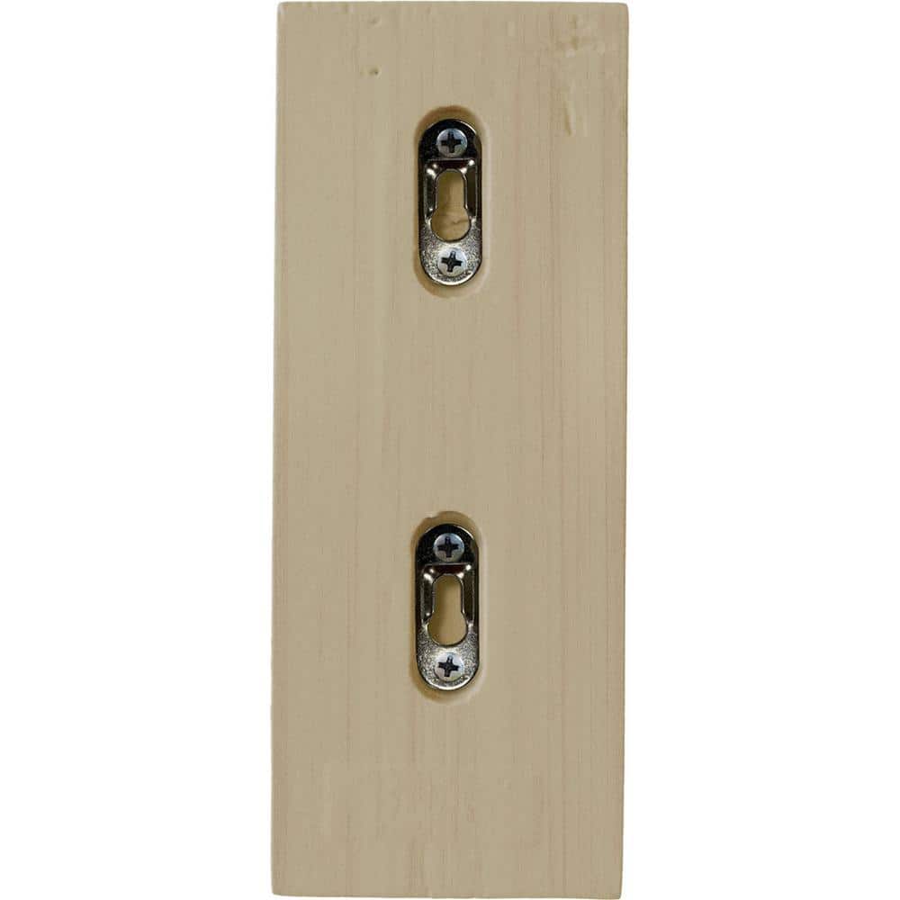 10" Unfinished Rubberwood Recessed Corbel