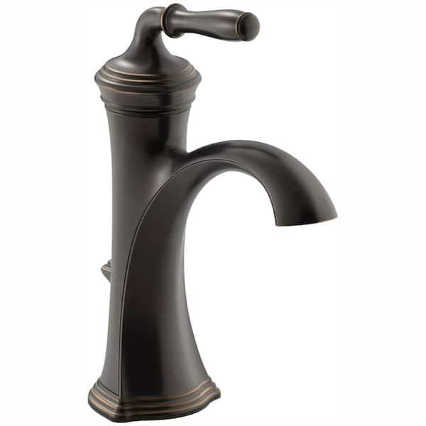 KOHLER Devonshire Single Hole Single Handle Water-Saving Bathroom Faucet in Oil-Rubbed Bronze