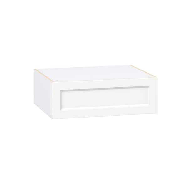 Laramie 30 in. W x 24 in. D x 10 in. H Assembled Wall Bridge Kitchen Cabinet in Painted Bright White with Lift Up Door