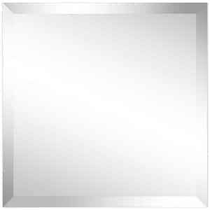 Frameless Beveled Prism Square Wall Mirror(Product Width in.24 x Product Height in.24)