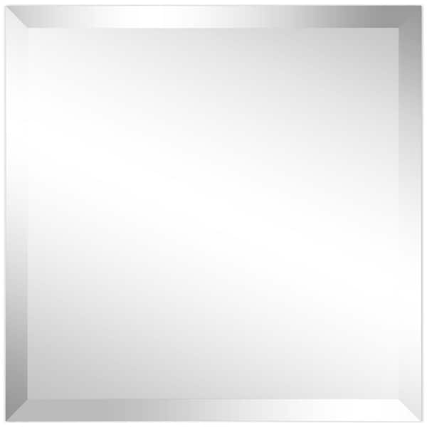 Empire Art Direct Frameless Beveled Prism Square Wall Mirror(Product Width in.24 x Product Height in.24)