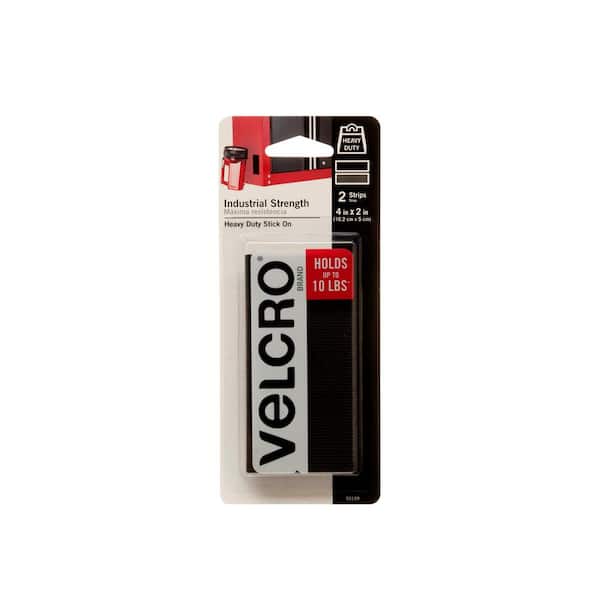 VELCRO 4 in. x 2 in. Industrial Strength Strips (2-Pack)