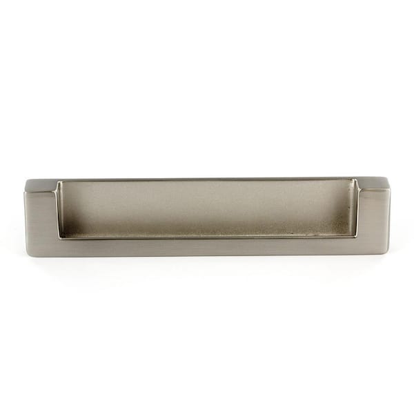 Richelieu Hardware 5 1 16 In 128 Mm Center To Brushed Nickel Contemporary Recessed Pull Bp897128195 The Home Depot Richelieu Hardware 5 1 16 In 128 Mm, Recessed Cabinet Pulls Home Depot