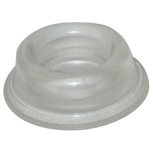 1-3/4 in. Clear Wall-Mounted Doorstop
