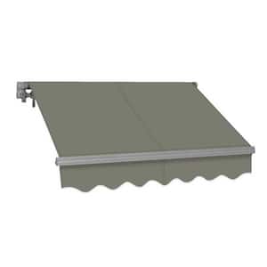 12 ft. SG Series Manual Retractable Patio Awning (118 in. Projection) in Gray