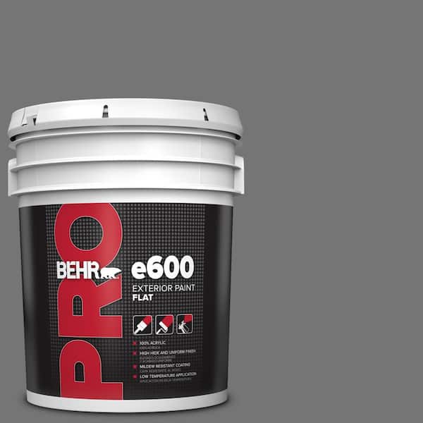 BEHR PRO 5 gal. #N520-5 Iron Mountain Flat Exterior Paint