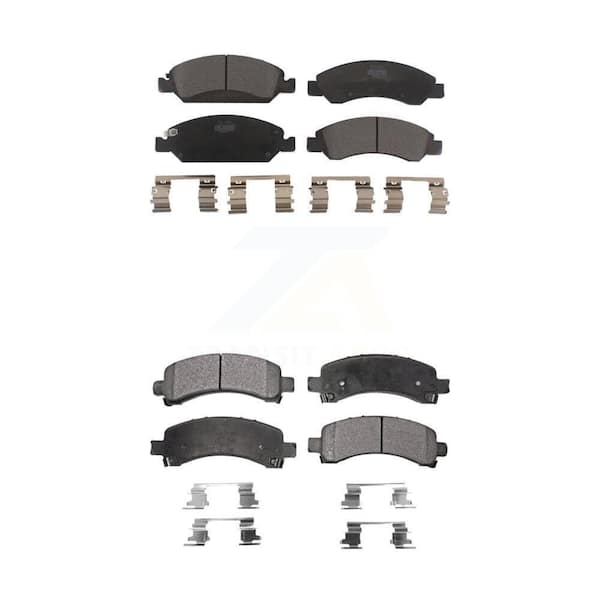 TEC Front Rear Ceramic Brake Pads Kit For 2009-2014 Chevrolet Express 1500 GMC Savana KTC-100163