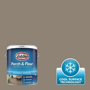 1 gal. PPG1000-5 Bear Cub Gloss Interior/Exterior Porch and Floor Paint with Cool Surface Technology