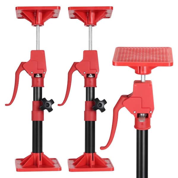 2-Pack Adjustable Third Hand Support Pole 11.8-23.5 in. 78 lbs. Load Fixed Angle Non-Slip Cabinet Jack for Renovation