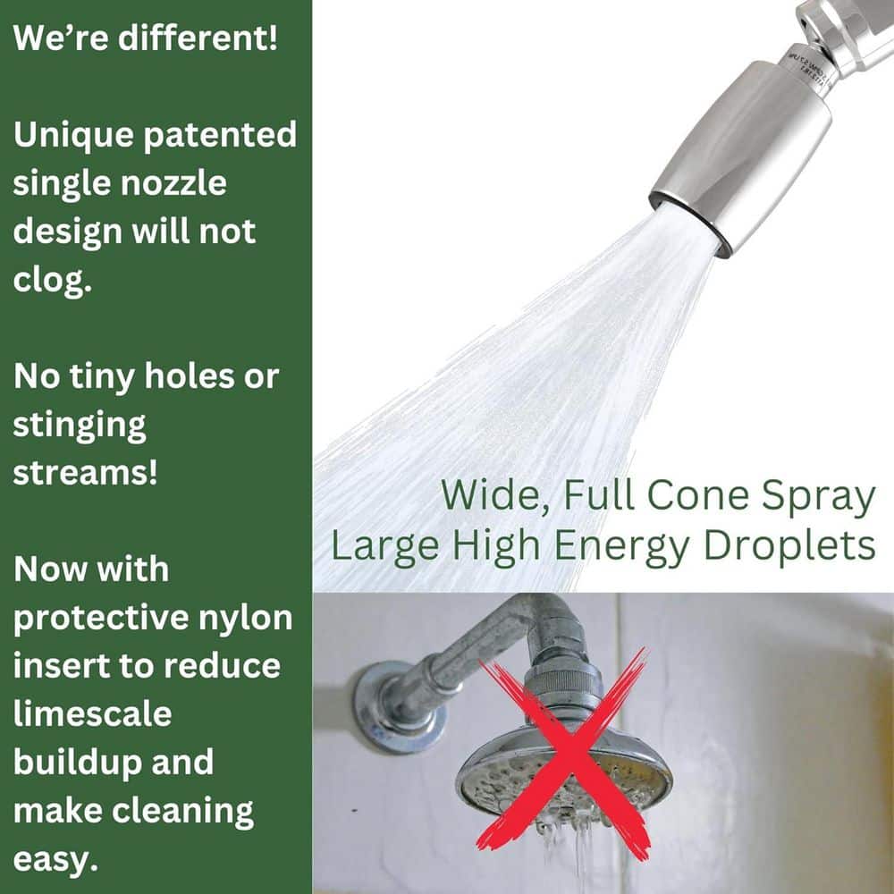 Chrome Solid Metal High-Efficiency Low-Flow Shower Head