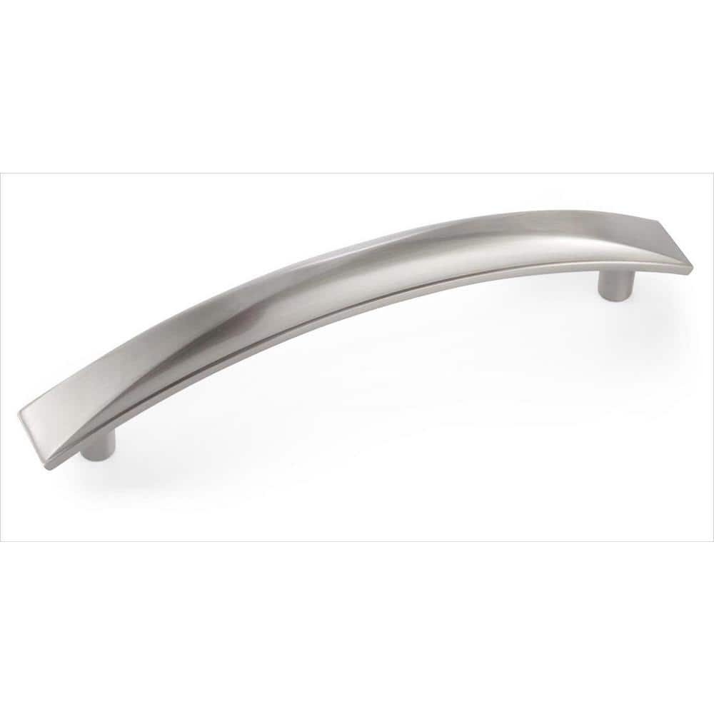 hickory Hardware 6.25,5, inch brushed metal modern sleek smooth