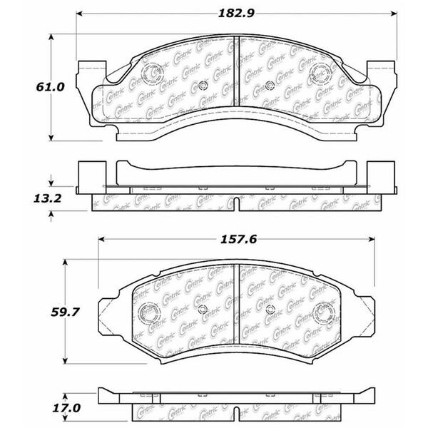Centric Parts Disc Brake Pad Set