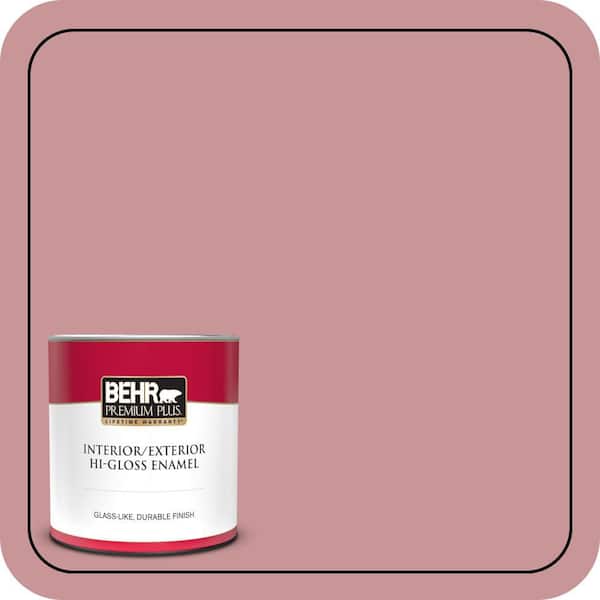 BEHR PREMIUM PLUS 1 qt. #S140-4A Dusty Rose Hi-Gloss Enamel