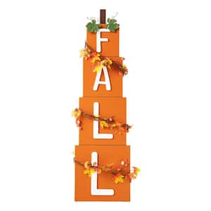 36 in. H Wood FALL Porch Decor