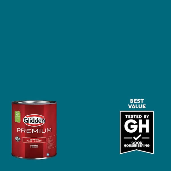 Glidden Premium 1 qt. PPG1150-7 Caribbean Splash Eggshell Interior Latex Paint